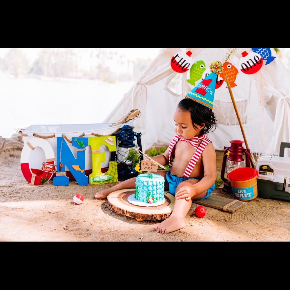 1st Birthday O’fishally One Smash Cake Outfit View 3